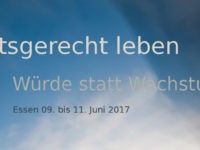 Zukunftsgerecht leben – Würde statt Wachstumswahn: Die 7. fairventure-Konferenz vom 9. bis 11. Juni in Essen