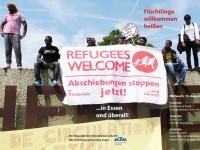 Flüchtlinge willkommen heißen